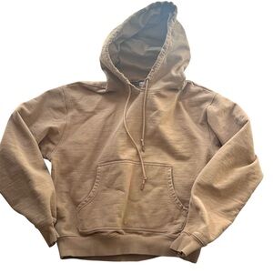 Good American Brown Cropped Hoodie Sweatshirt Womens Sz XL (4)